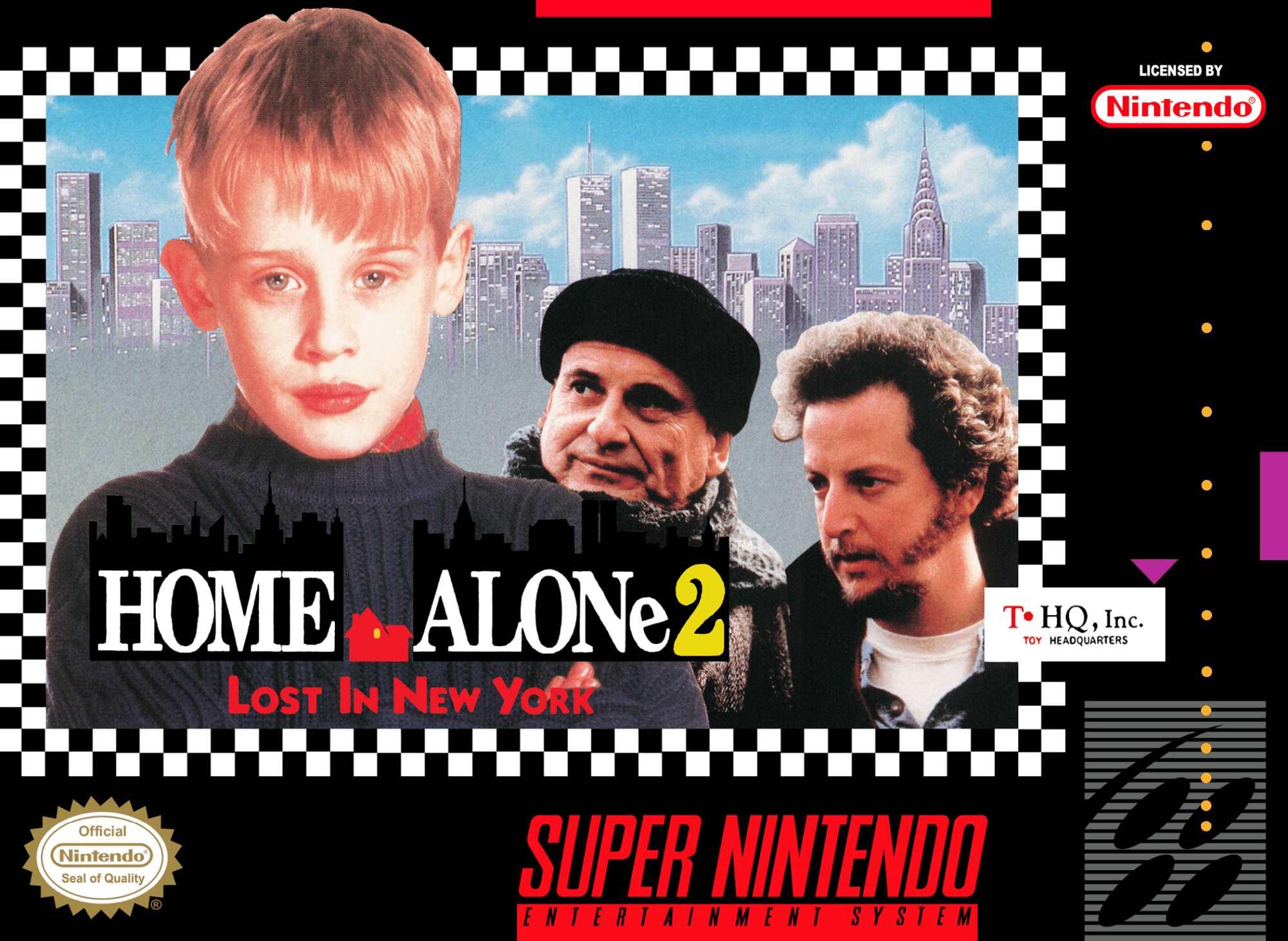 Home Alone 2 Lost In New York box art for Super Nintendo